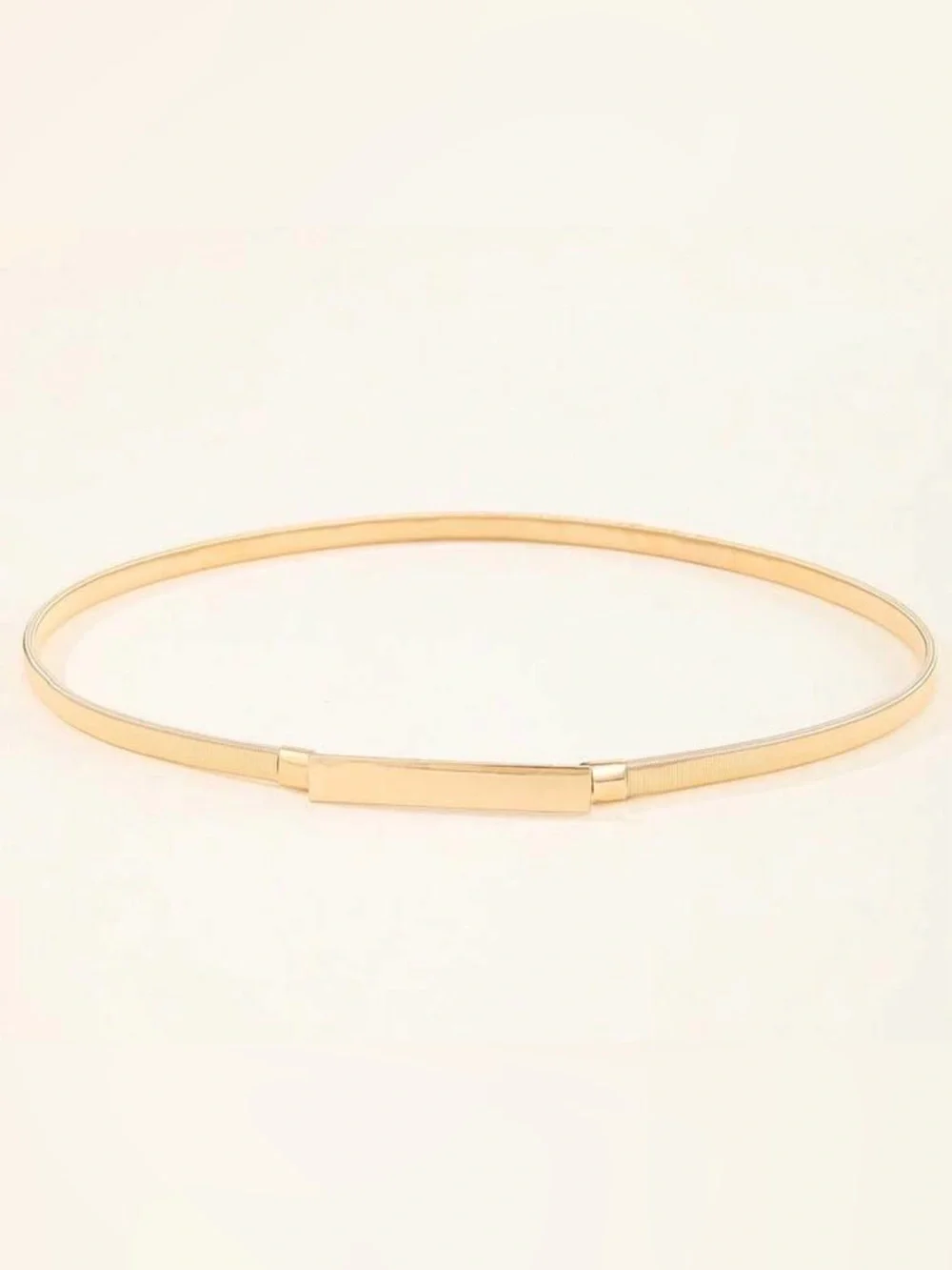 Gold Slim Metal Waist Belt